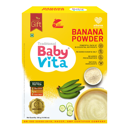 BabyVita Banana Powder made from Nendran bananas - Arbanox