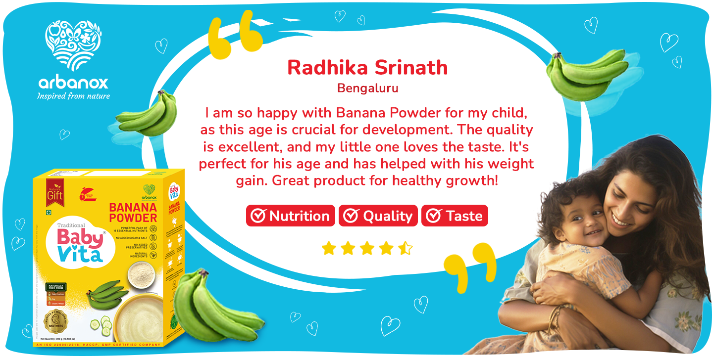 BabyVita Banana Powder - Testimonials & Reviews