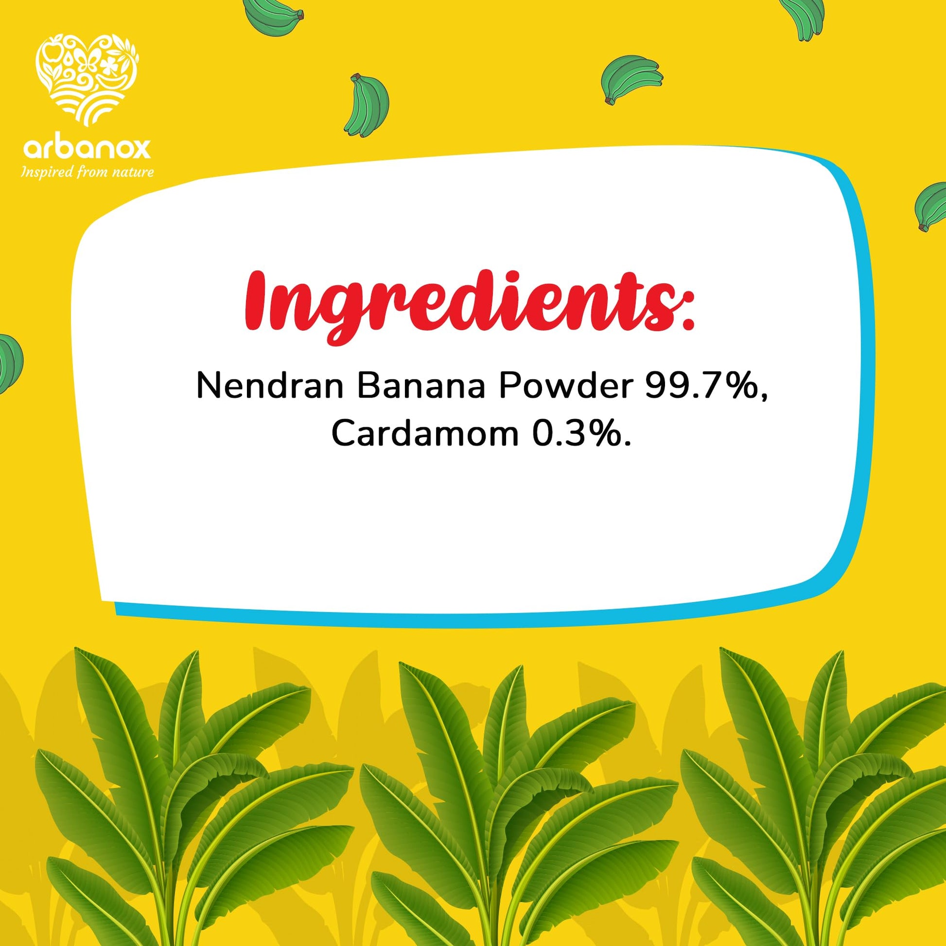 BabyVita Banana Powder rich in potassium, fiber, and vitamins - Ingredients