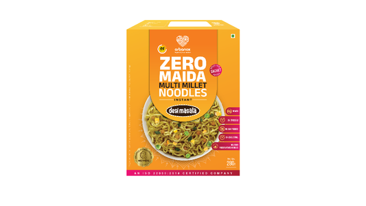 Desi Masala Noodles Family Pack – Zero Maida and Millet Goodness - Arbanox