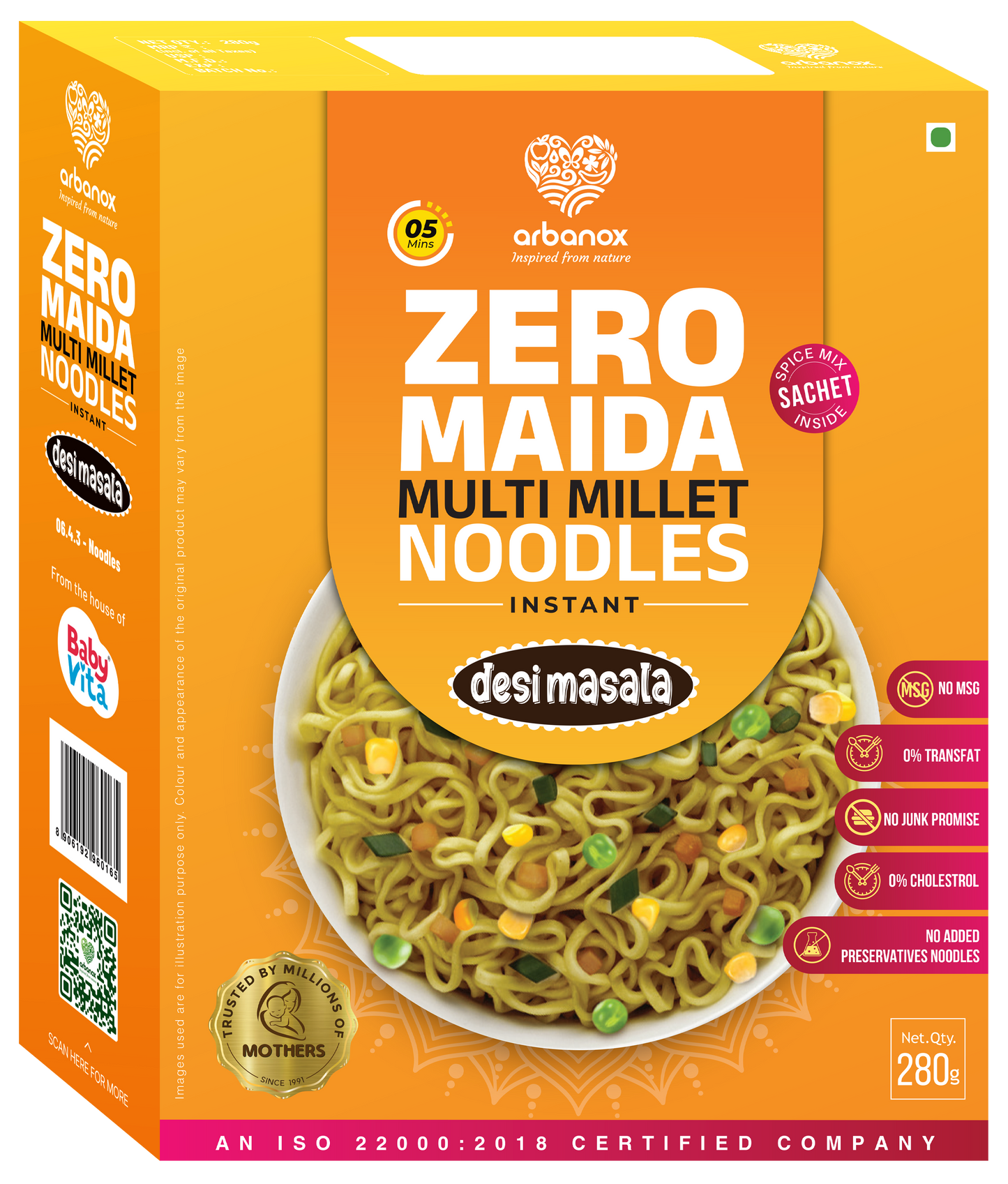 Healthy & Delicious Desi Masala Millet Noodles – Zero Maida, Full Flavor - Arbanox