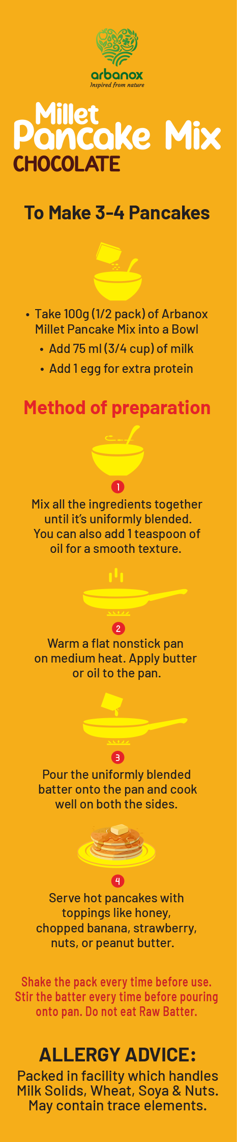Chocolate Pancakes with Pancake Mix – Wholesome and Delicious - Buy Online - Arbanox