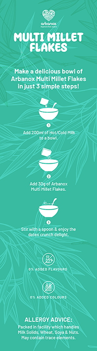 Whole grain cereal flakes made with natural ingredients