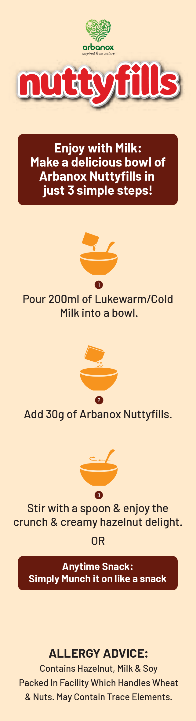 Hazelnut bites for breakfast with wholesome ingredients