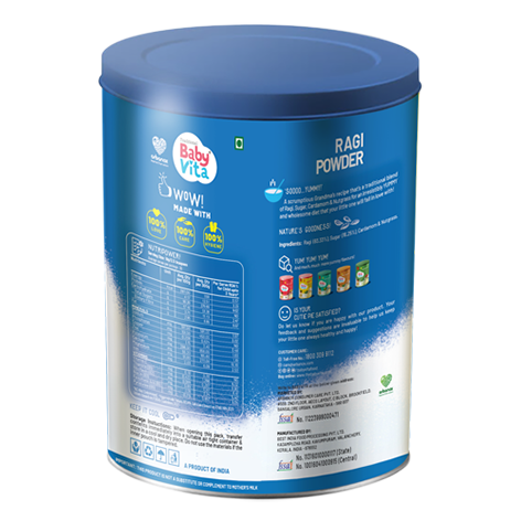 BabyVita Ragi Milk Powder for strong bones and digestion