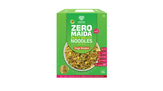 Zingy Ramyun Millet Noodles Family Pack – Zero Maida, Spicy & Healthy - Arbanox
