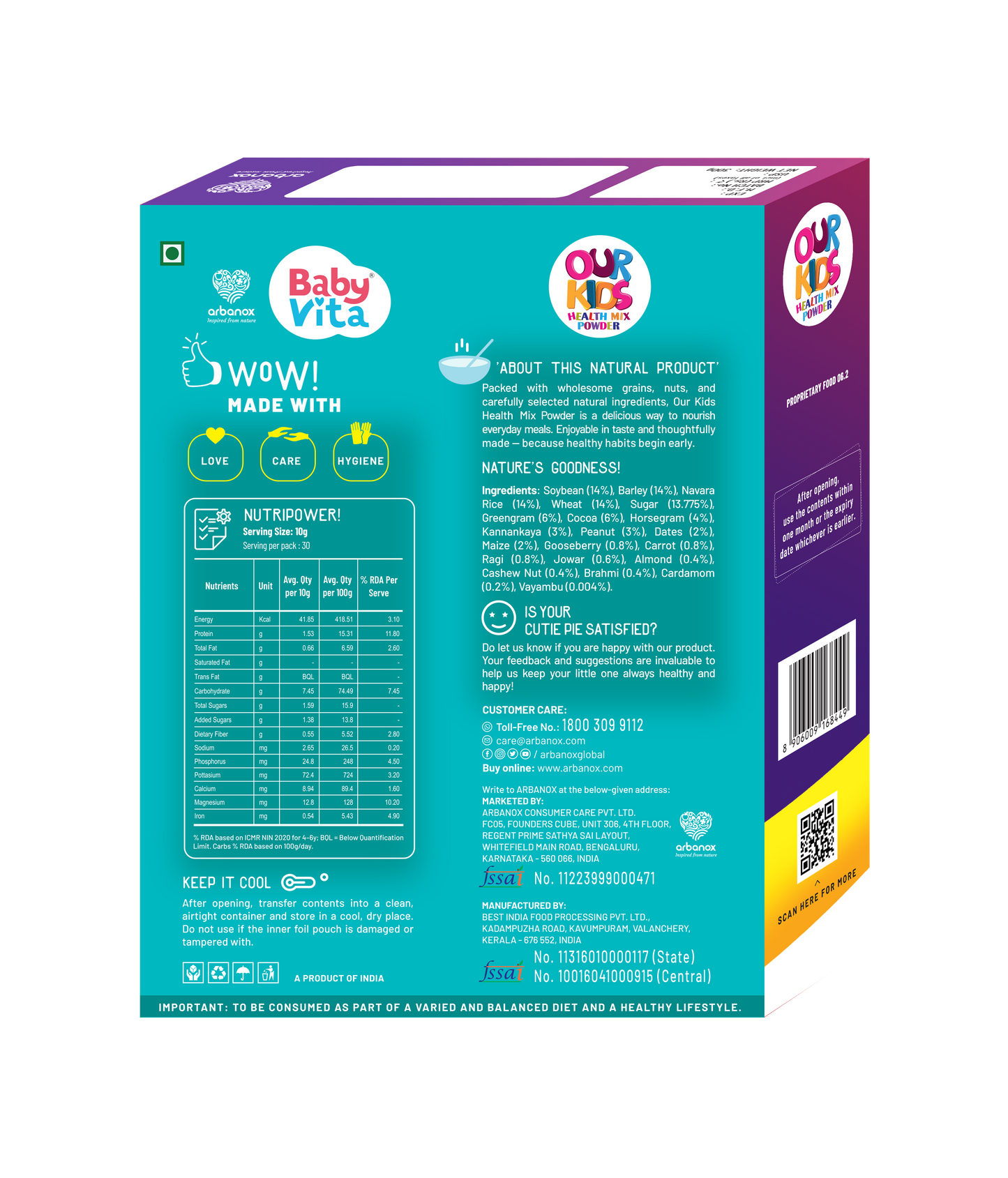 Our Kids Health Mix Powder - Multigrain Health Drink