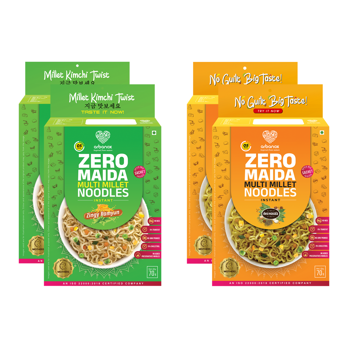 Zingy Ramyun | Desi-Masala (Pack of 2)