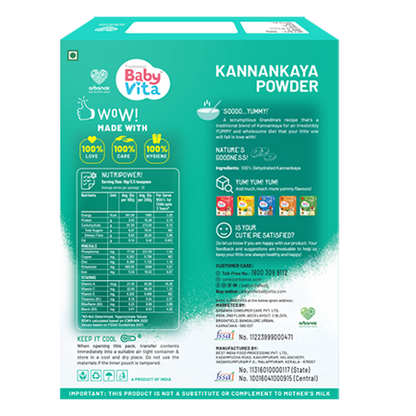 BabyVita Kannankaya Powder rich in vitamins and fiber