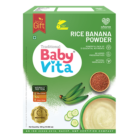 Buy BabyVita Rice Banana Powder online – 100% natural baby food - Arbanox