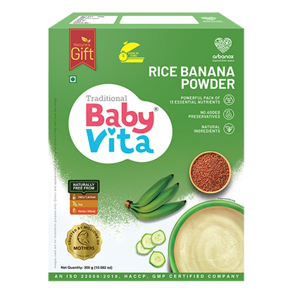Buy BabyVita Rice Banana Powder online – 100% natural baby food - Arbanox