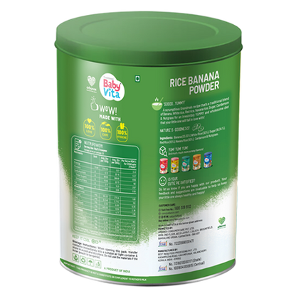 First solid foods for Babies - Best Rice Banana Powder - BabyVita
