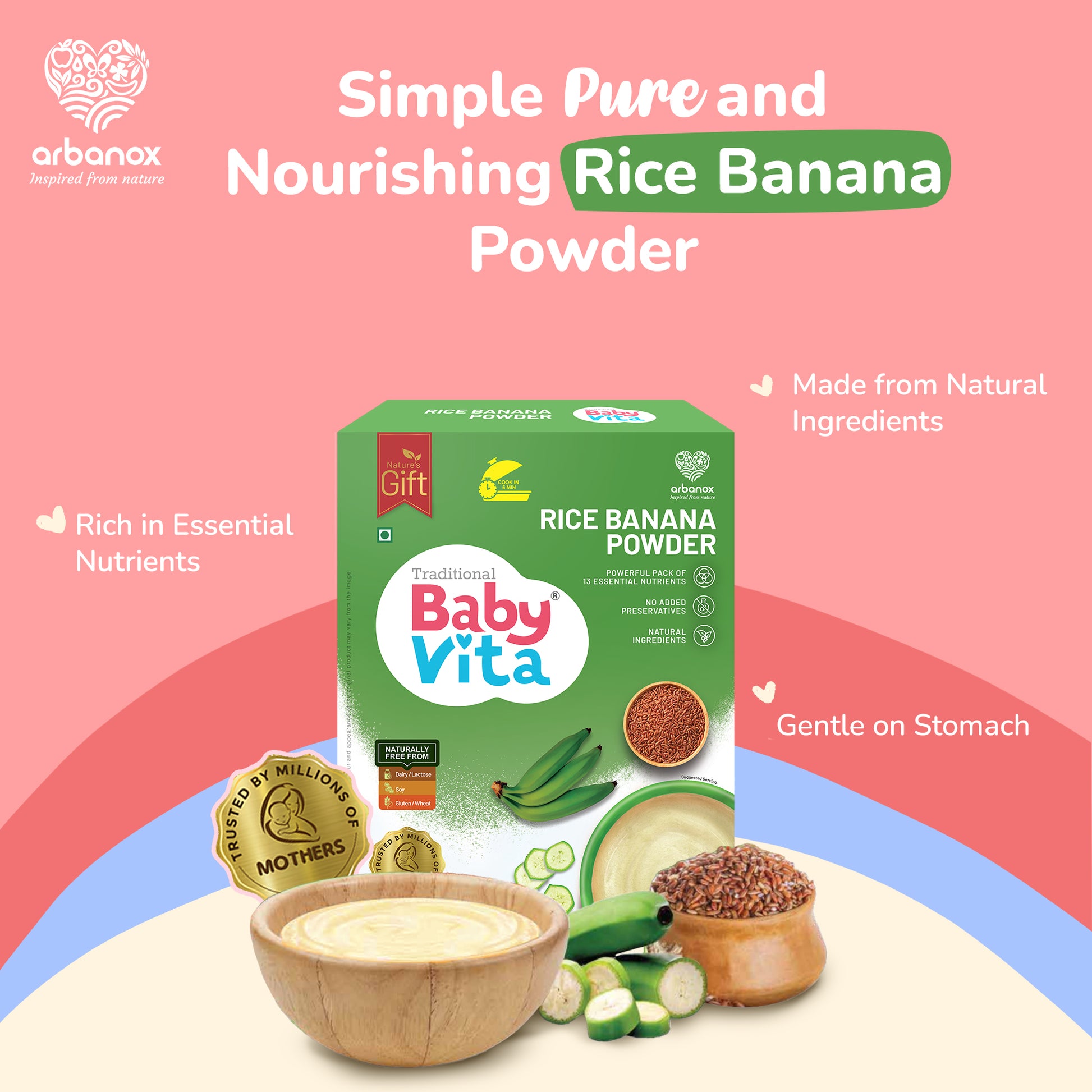 Organic rice banana powder for babies’ healthy growth - Arbanox