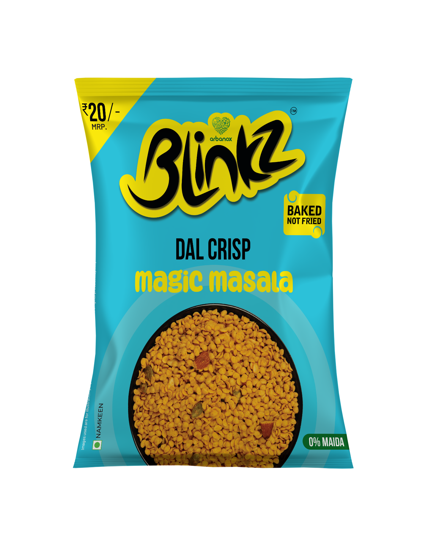Masala moong dal  – Blinkz Dal Crisp Magic Masala pack of 6 - Arbanox