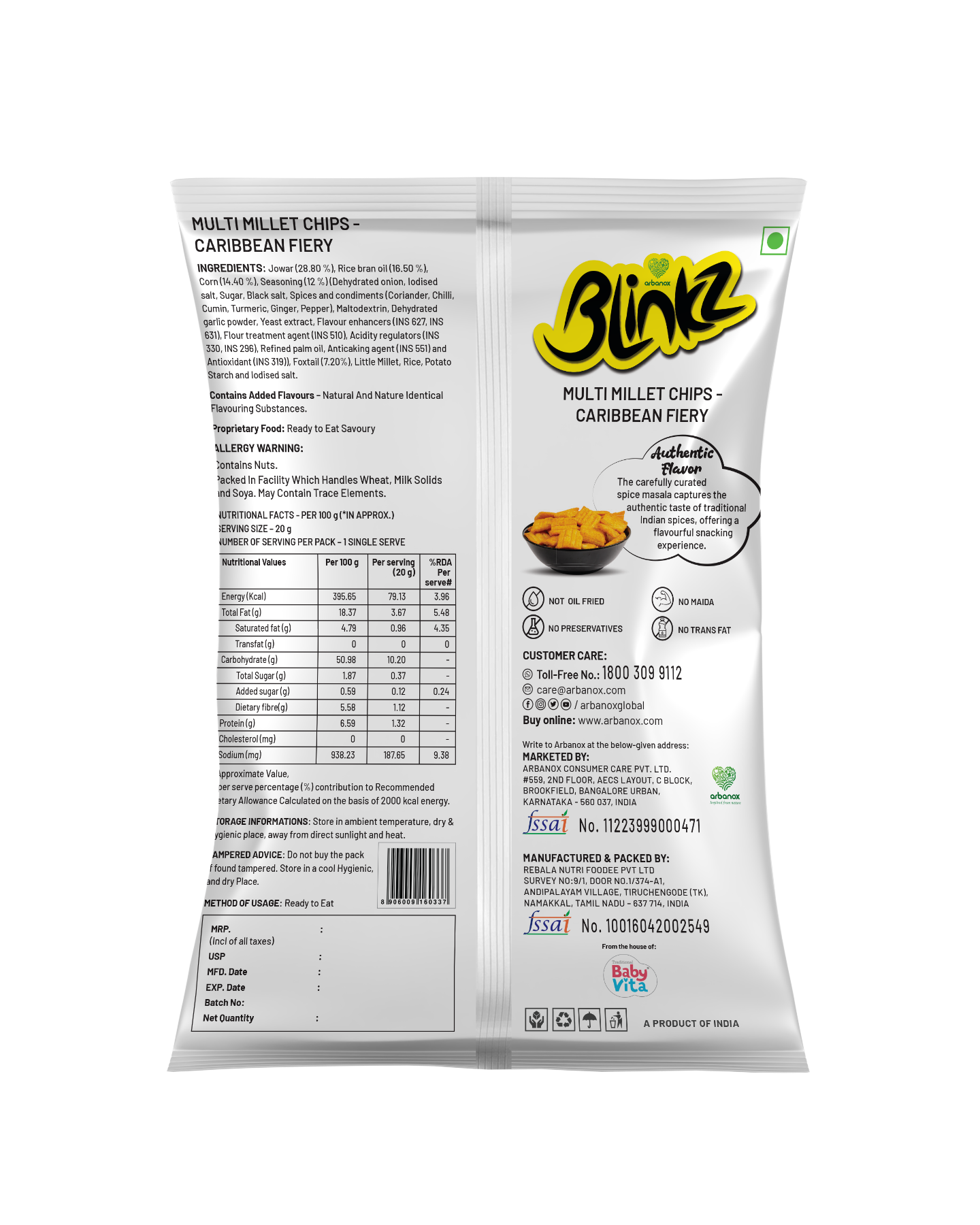 Arbanox Blinkz Variety Pack – Nuts & Seeds Mix and Cheesy Corn Balls