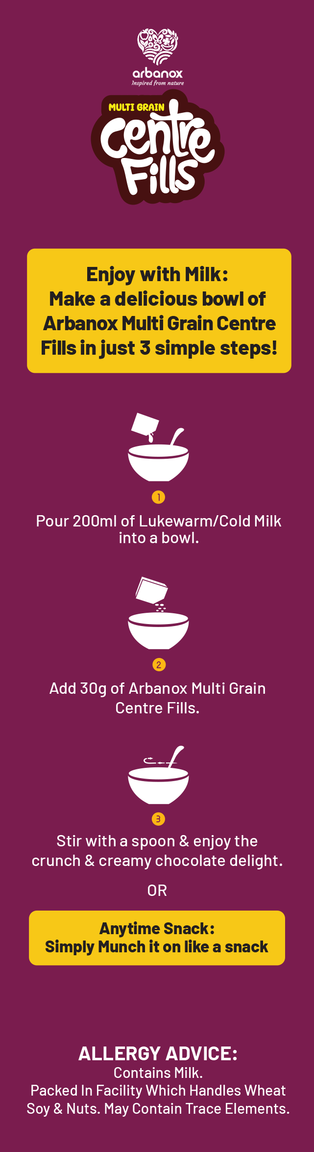 Nutritious Black Forest Bites – Centre Fills with Rich Chocolate & Cherry Cream - Wholesome ingredients: Made with a blend of 6 whole grains (millets & dals) providing essential nutrients and fiber.