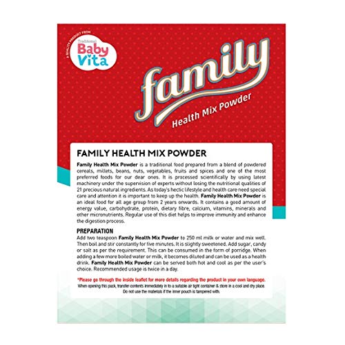 Fiber-Rich Health Mix Powder – Best Cereals and Nuts Combo for Adults - Supports Healthy Bones
Healthy Weight Gain