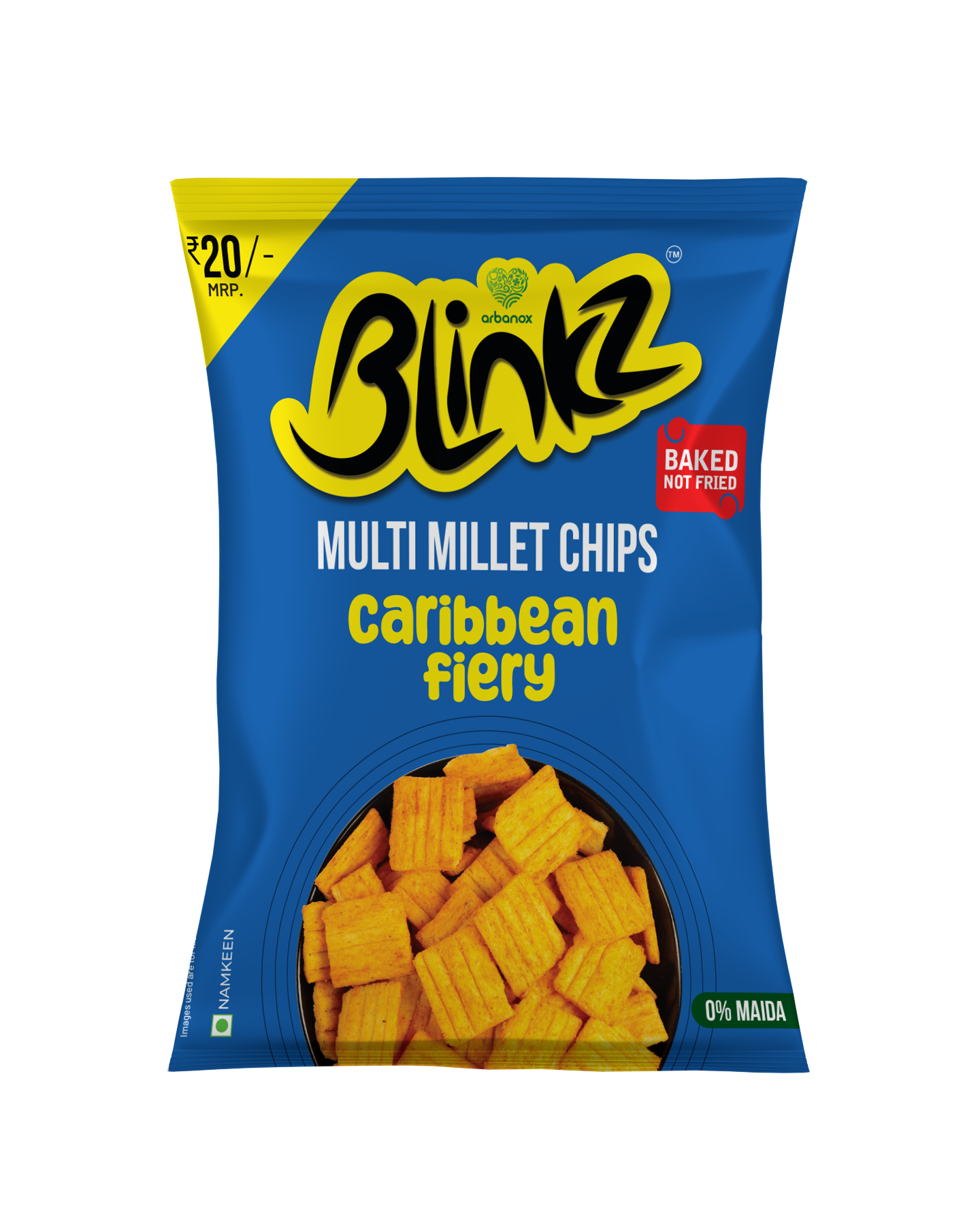 Healthy chips – Blinkz Multi Millet Chips Caribbean Fiery Pack of 6