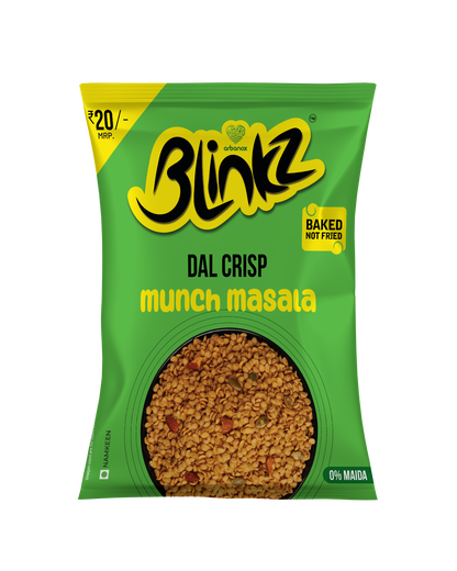 Healthy crisps – Blinkz Dal Crisp Munch Masala pack of 6