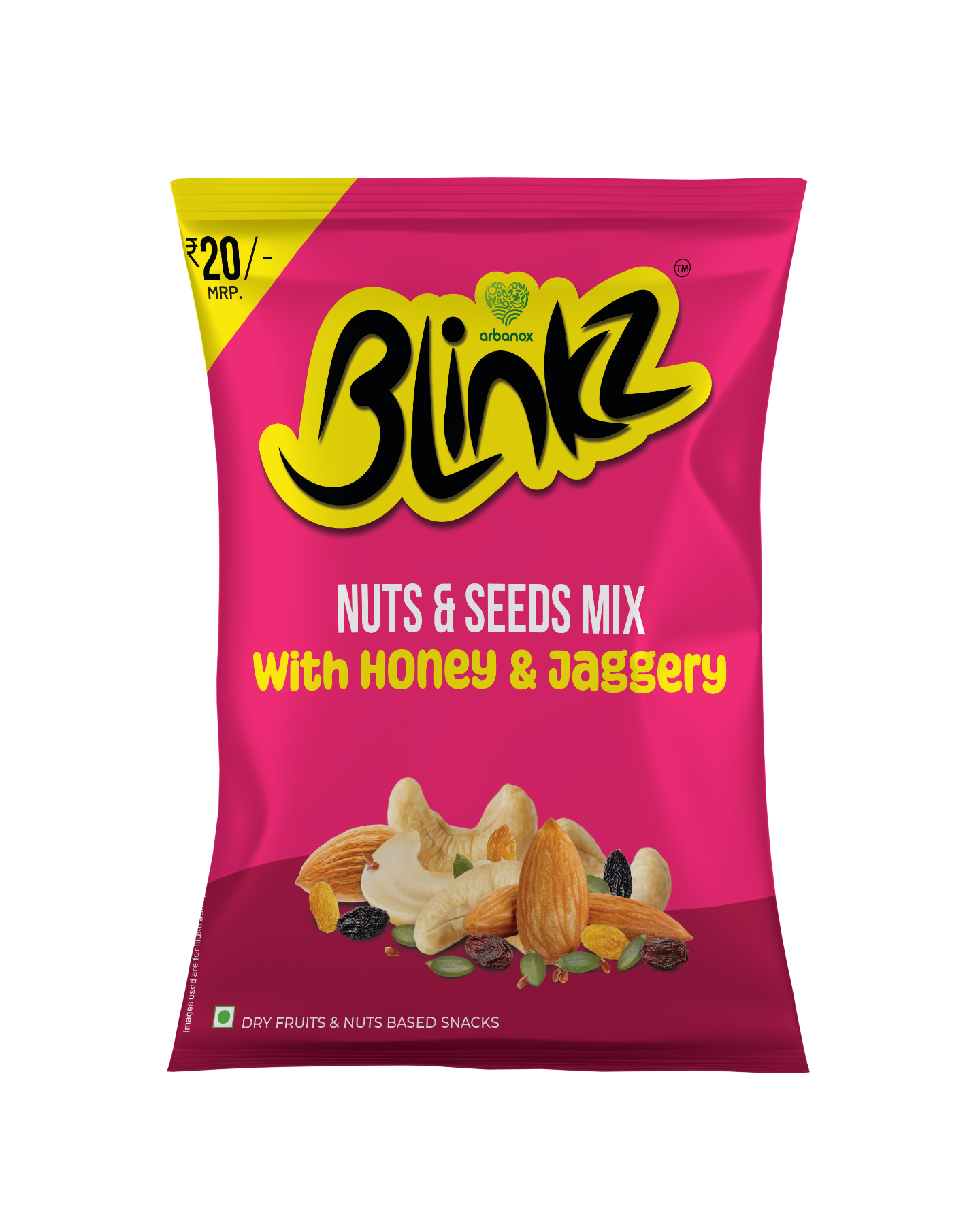 Mixed nuts and seeds – Blinkz Nuts & Seeds Mix with Honey & Jaggery Pack of 6 - Arbanox