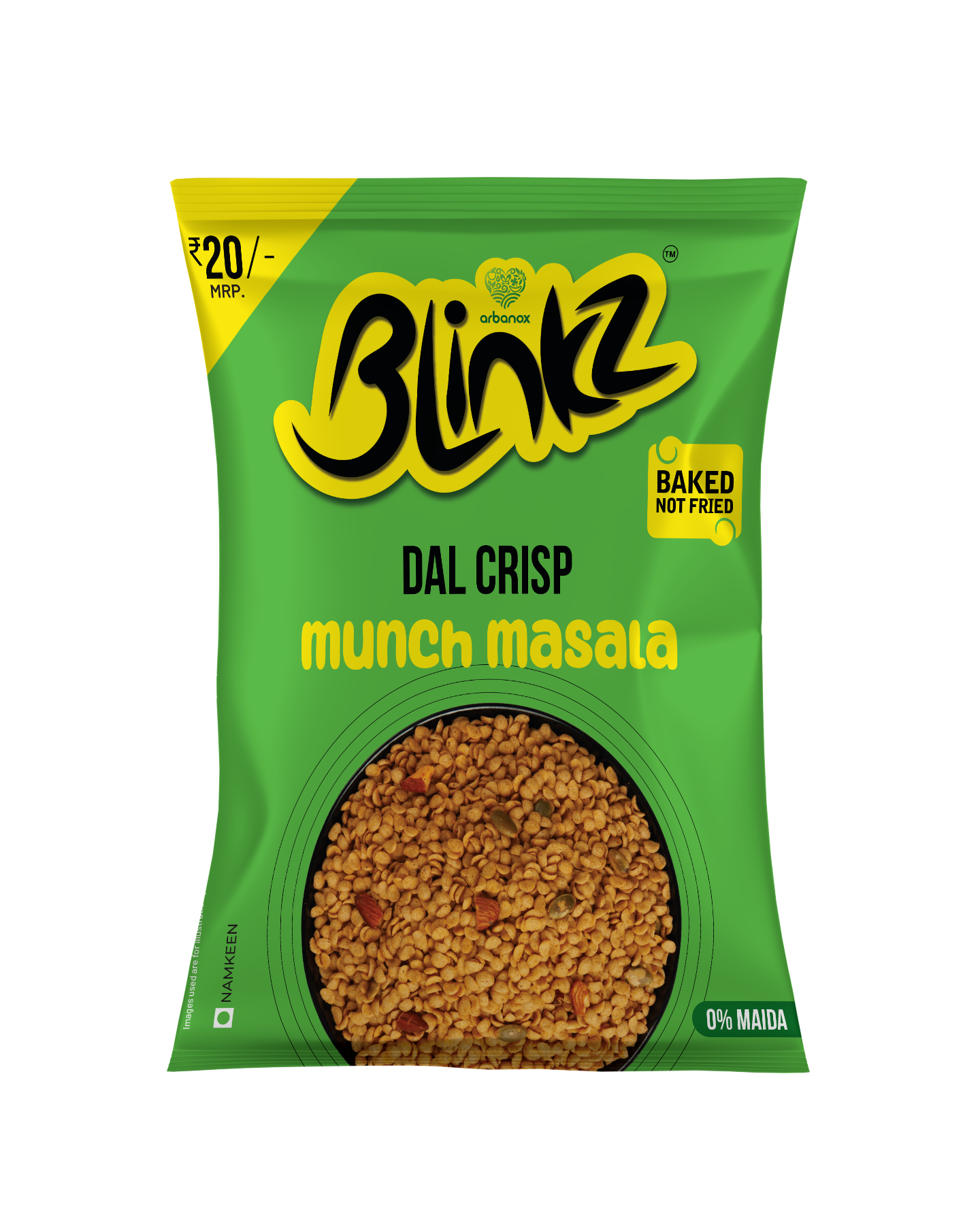 Blinkz Dal Crisp - Munch Masala | Pack of 6