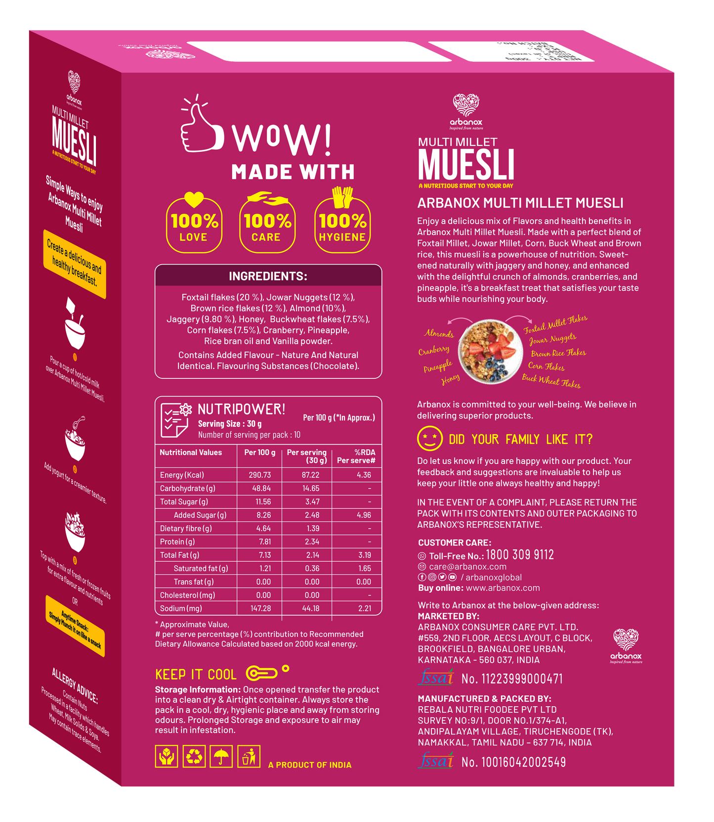 Buy millet muesli online for a fiber-rich diet