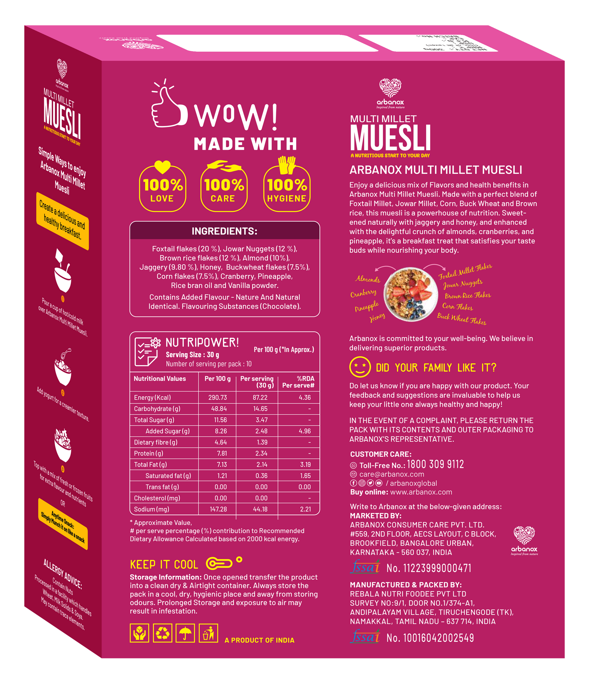 Buy millet muesli online for a fiber-rich diet
