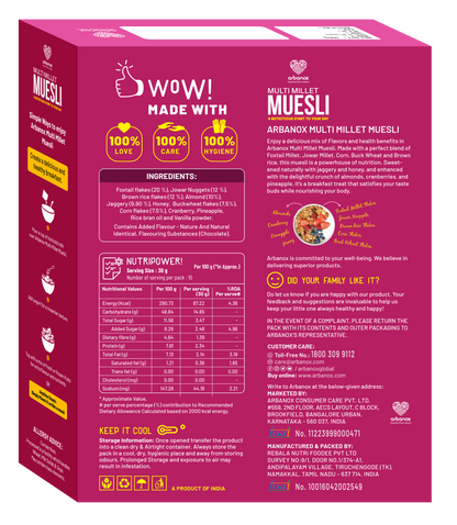 Buy millet muesli online for a fiber-rich diet