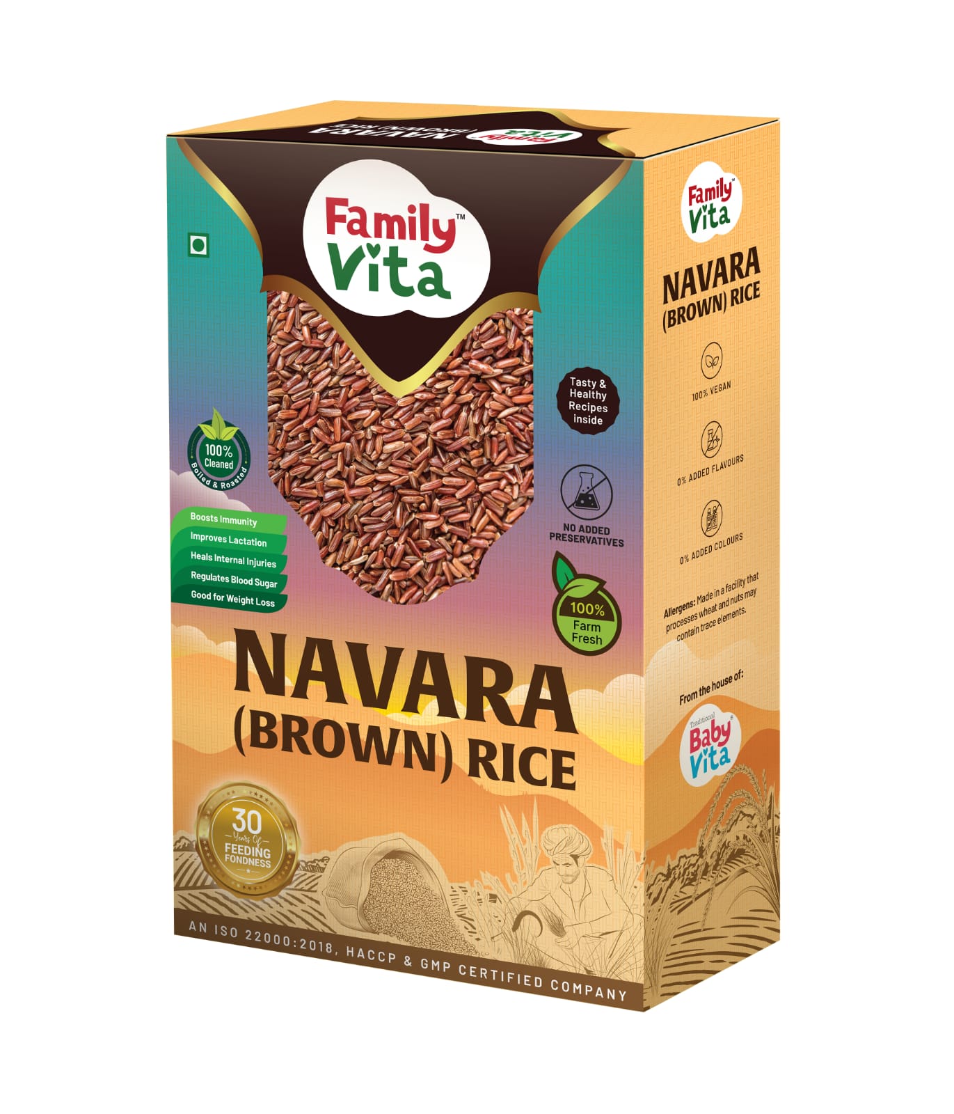 Authentic organic Navara Rice for balanced meals - FamilyVita 