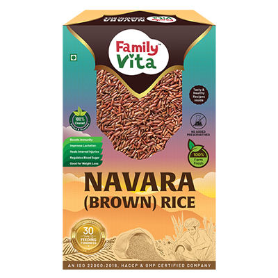 Organic Navara Rice sourced from South Asia - FamilyVita Navara Brown Rice