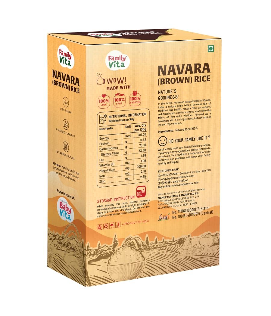 Premium quality Navara Ari for traditional cooking and ayurvedic use