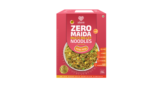 Peri Peri Millet Noodles Family Pack – Zero Maida, Spicy, and Wholesome - Arbanox Buy Online 