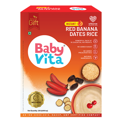 BabyVita Red Banana Dates Rice – Arbanox BabyVita Nutritious Meal - Arbanox