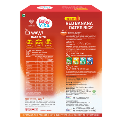 Traditional baby food with red banana, dates, and rice - Arbanox