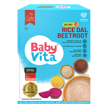 Buy Rice Dal Beetroot Mix for Infants – Nutrient-rich baby food - BabyVita