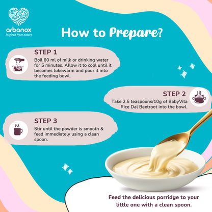 First Baby Food Enriched with 16 essential nutrients to support a strong immune system - How To Prepare