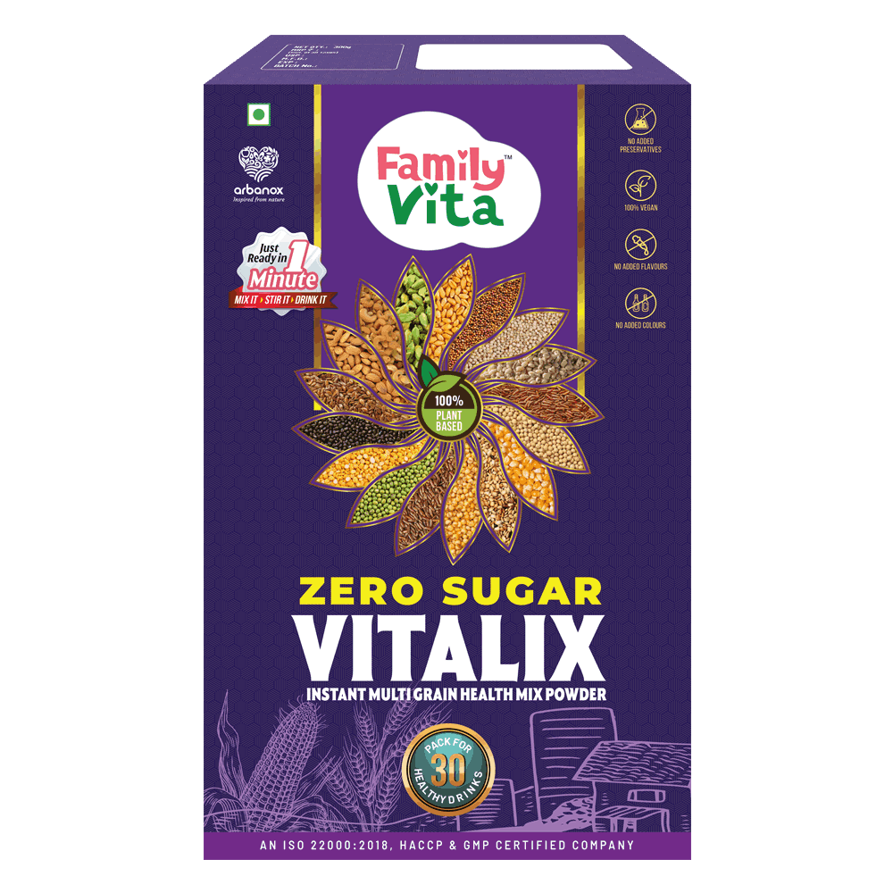 FamilyVita Health Mix Powder by VITALIX – 100% Natural Nutritional Powder Drink - Arbanox