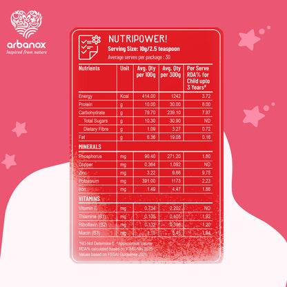 Organic wheat apple mix for healthy digestion with Vitamin B, Fibre and Minerals - BabyVita - Arbanox