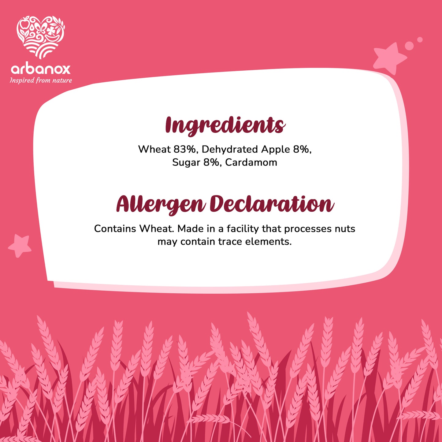 Best wheat cereal for infants – No preservatives, no sugar - Ingredients