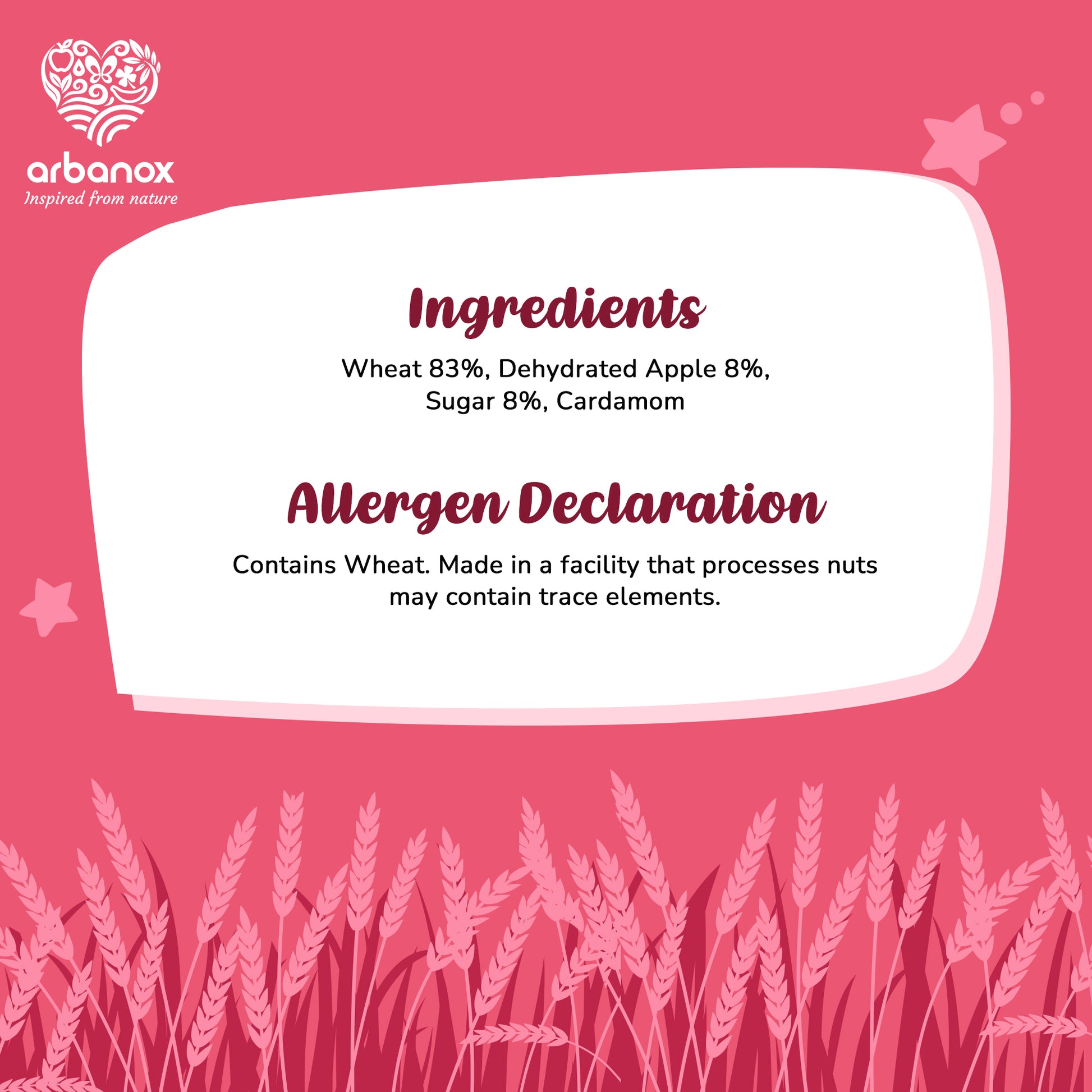 Best wheat cereal for infants – No preservatives, no sugar - Ingredients